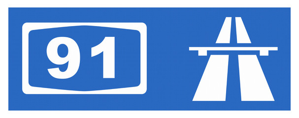 A 91-Symbol mit Reflektierung