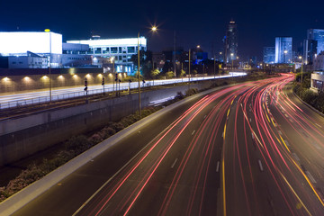 Ayalon Freeway At Night