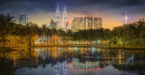 Foto auf Leinwand Kuala Lumpur night Scenery, The Palace of Culture © boule1301