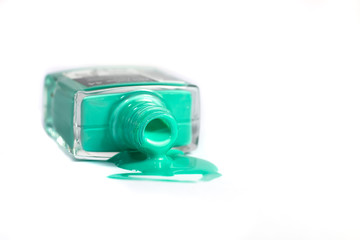 nail polish, azure color