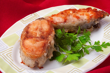 fish fillet with tomato sauce