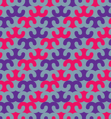 Vector oriental ornamental seamless pattern with horns element