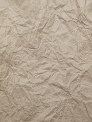 Brown crumpled paper