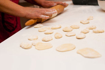 working with dough