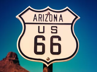 Photo sur Aluminium Route 66 Signe de la Route 66