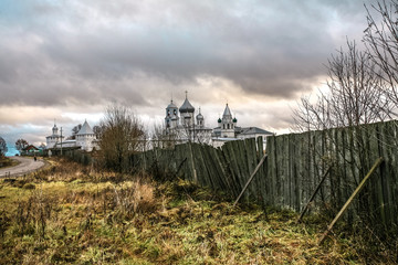 landscape with a monastic fence