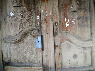 Very old weathered doors