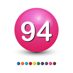 number 3d ball
