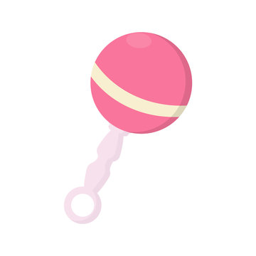 Pink Baby Rattle