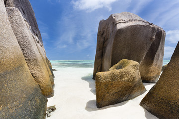 Fototapeta na wymiar Anse Source D'Argent, La Digue, Seychelles