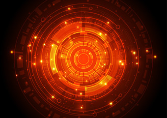 vector illustration Hi-tech digital technology concept, abstract background