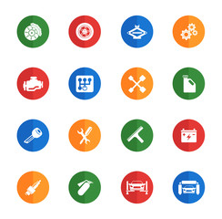 Auto Service  flat icons