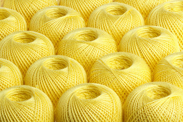 background  yellow yarn