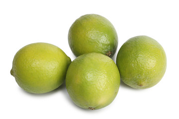 Fresh lemon stacked in rows on white background