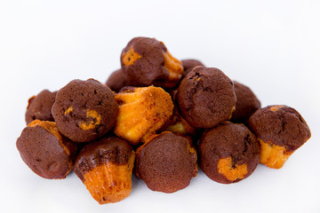 mini cakes isolate