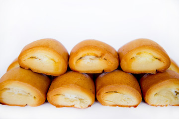 puff with cottage cheese isolate