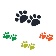 Fototapeta na wymiar Dog paws print icon