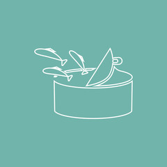 Canned fish icon