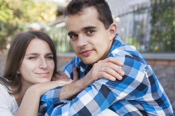 Young happy couple