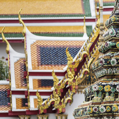 Obraz premium Beautiful Wat Pho temple in Bangkok Thailand