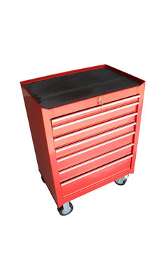 Drawer Mobile Tools Cabinet - isolated