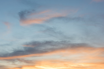 Sunset sky and cloud