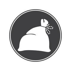 Santa Claus bag icon