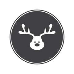 Christmas deer icon