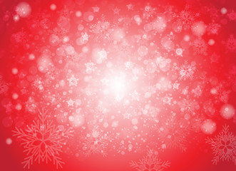 ed bokeh snow flake background