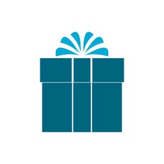 Blue Gift box icon