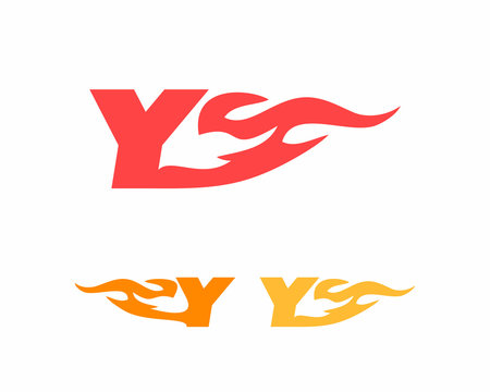 Initial Y Fire Logo icon