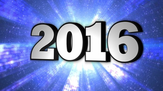 2016, New Year, Disco Dance Tunnel, Rotation Text, Loop, 4k
