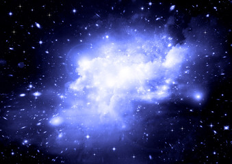 galaxy in a free space