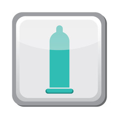 Contraception method icon, condom, family and parenthood, pregnancy - vector