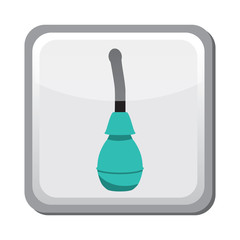 Contraception method douche icon, family and parenthood, pregnancy - vector