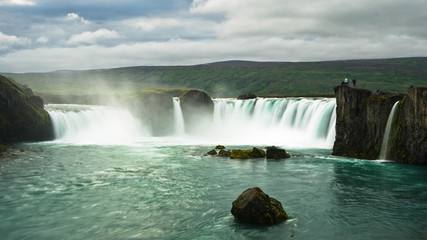 Fototapeta premium Godafoss waterfall or waterfall of the gods, north Iceland