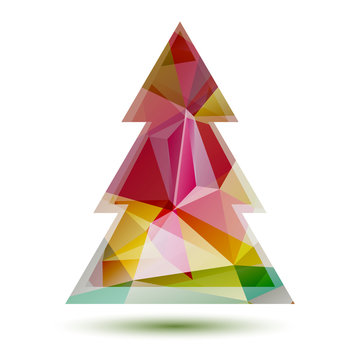 polygonal christmas tree