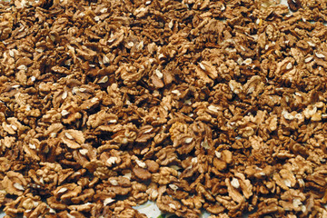 Walnut background.