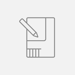 Layout of the house line icon.