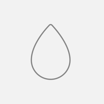 recommend clip art: Water drop line icon.