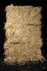 Haystack Isolated Against Black Background