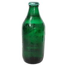Isolated Green Beer Bottle