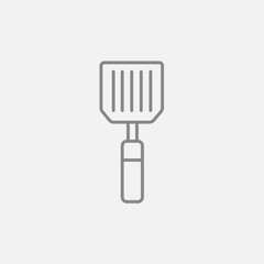 Kitchen spatula line icon.