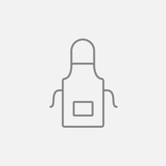 Kitchen apron line icon.