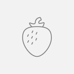 Strawberry line icon.