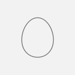 Egg line icon.