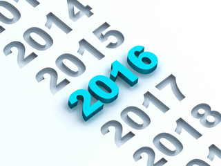 2016 new year concept