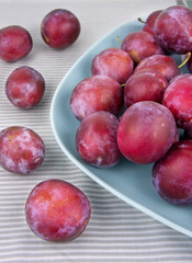 plum on a plate
