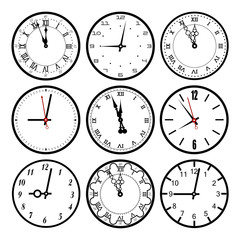 set  dials of hours