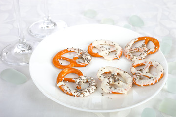 Brezeln mit Schokolade